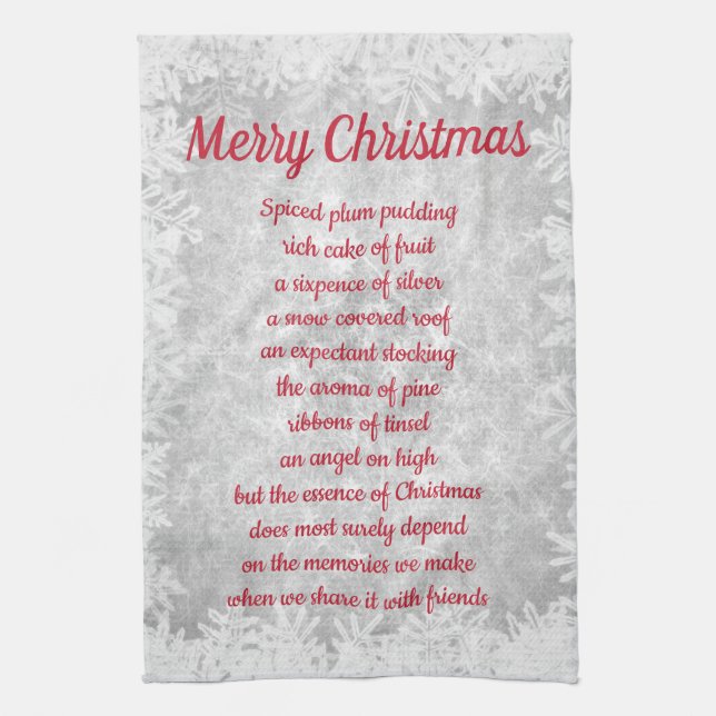 Frohe Weihnachten Küchentücher (Vertikal)
