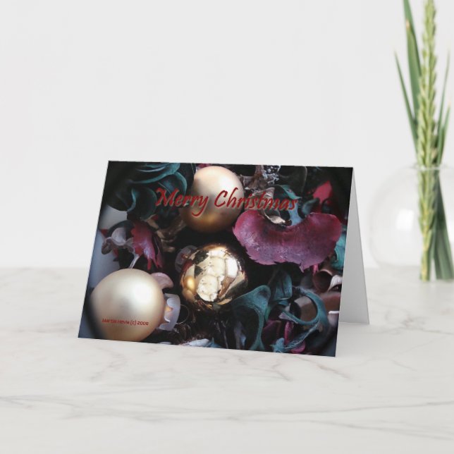 Frohe Weihnachten - kundengerechte Karte (Vorderseite)