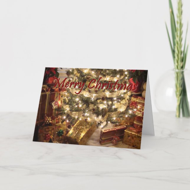 Frohe Weihnachten - kundengerechte Karte (Vorderseite)