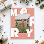 Frohe Weihnachten kundenspezifische Foto Feiertage<br><div class="desc">Frohe Weihnachten,  kundenspezifisches Foto,  Urlaub Postkarte.</div>