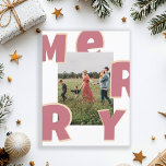 Frohe Weihnachten kundenspezifische Foto Feiertage<br><div class="desc">Frohe Weihnachten,  kundenspezifisches Foto,  Urlaub Postkarte.</div>