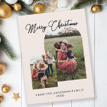 Frohe Weihnachten kundenspezifische Foto Feiertage<br><div class="desc">Frohe Weihnachten,  kundenspezifisches Foto Urlaub Postkarte.</div>