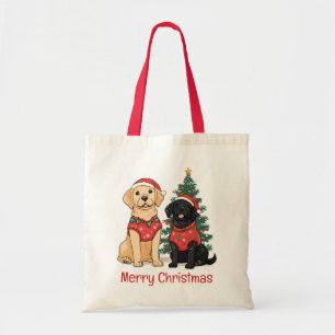 Frohe Weihnachten Labrador Retriever Hunde Tragetasche