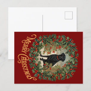 Frohe Weihnachten Labrador Retriever Postkarte