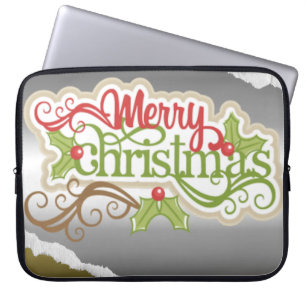 Frohe Weihnachten Laptopschutzhülle