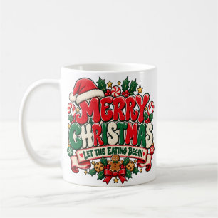 Frohe Weihnachten Lass das Essen beginnen Tasse