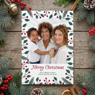 Frohe Weihnachten Laub Foto