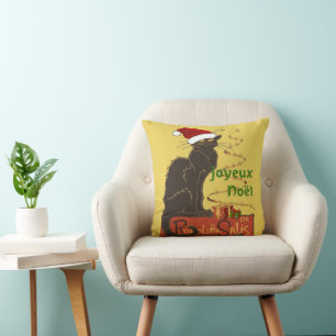 Frohe Weihnachten Le Chat Noir Weihnachtsspoof  Kissen