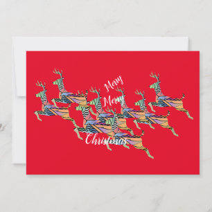 Frohe Weihnachten Leaping Deer