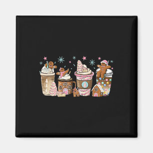 Frohe Weihnachten Lebkuchen Kaffee Cups Lat Magnet