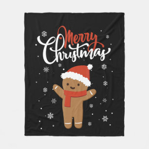 Frohe Weihnachten Lebkuchen Weihnachtsplätzchen Fleecedecke