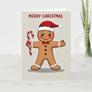 Frohe Weihnachten Lebkuchenmann Karte