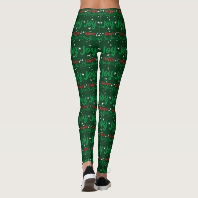 Frohe Weihnachten Leggings (Rückseite)
