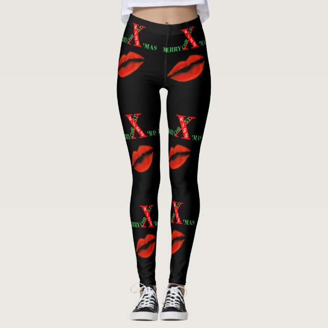 Frohe Weihnachten Leggings (Vorderseite)