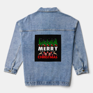 Frohe Weihnachten Leinwand Christlich Weihnachten Jeansjacke