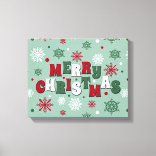 Frohe Weihnachten Leinwanddruck