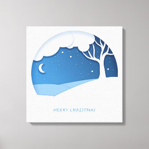 Frohe Weihnachten Leinwanddruck