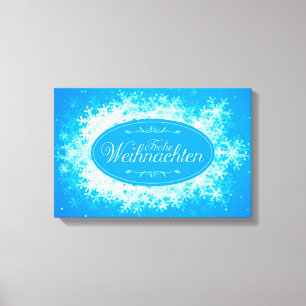 Frohe Weihnachten Leinwanddruck
