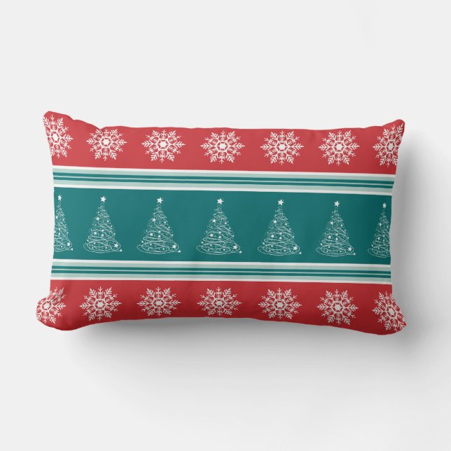 Frohe Weihnachten Lendenkissen (Vorderseite)