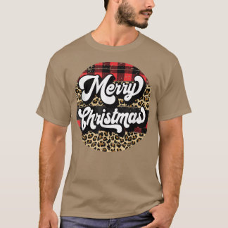 Frohe Weihnachten Leopard Family Group Weihnachtsf T-Shirt
