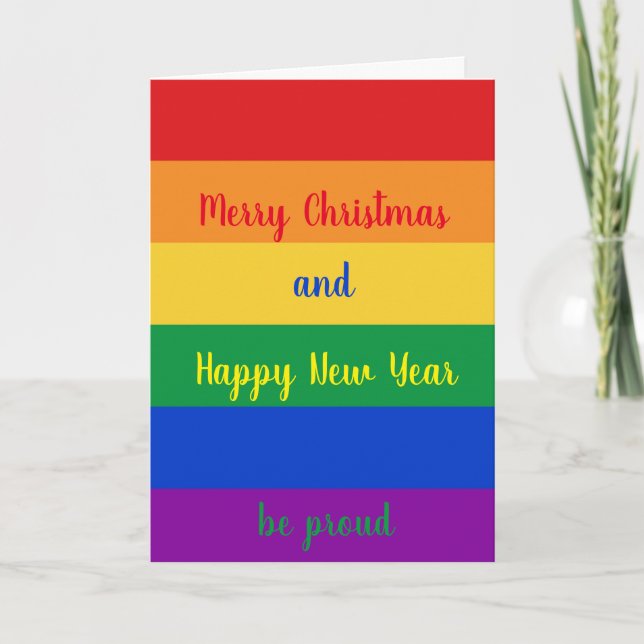 Frohe Weihnachten LGBTQ (Vorderseite)