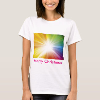 Frohe Weihnachten/Licht von Jesus T-Shirt