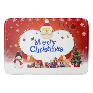 Frohe Weihnachten - Liebe des Weihnachtsmanns Badematte