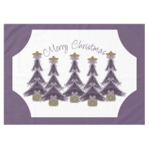 Frohe Weihnachten Lila Bows Ribbons Gold Star Tree