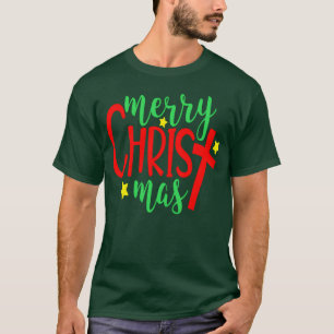 Frohe Weihnachten Lustig Religiös Christlich Weihn T-Shirt