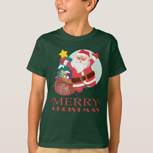 Frohe Weihnachten lustig Weihnachten  T-Shirt (Vorderseite)