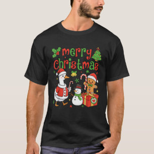 Frohe Weihnachten Lustige Merry Goosemas Weihnacht T-Shirt