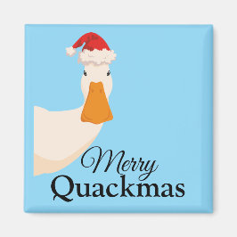 Frohe Weihnachten lustigen Cartoon Duck Magnet