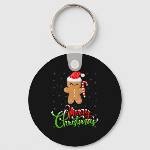 Frohe Weihnachten Lustiger Lebkuchen Backen Ch Schlüsselanhänger