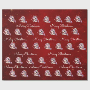 Frohe Weihnachten Magisches Kardinalsrot Weihnacht Geschenkpapier