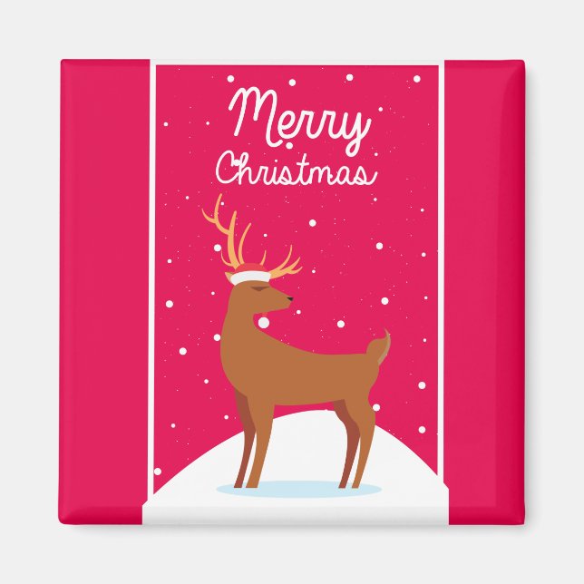 Frohe Weihnachten Magnet (Vorne)