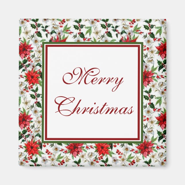 Frohe Weihnachten Magnet (Vorne)