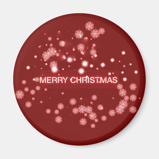 Frohe Weihnachten Magnet (Vorne)