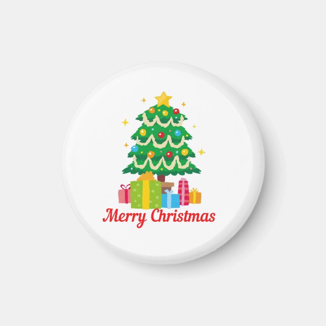 Frohe Weihnachten Magnet (Vorne)