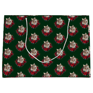 Frohe Weihnachten Maine Coon Katze Große Geschenktüte