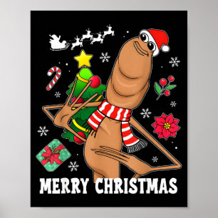 Frohe Weihnachten Marcus The Worm Lustiger Unhinge Poster