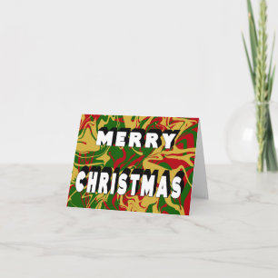 Frohe Weihnachten Marmor Rot Grün Gold