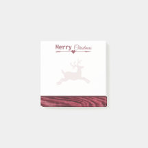 Frohe Weihnachten Marsala rustikales Ren 3x3