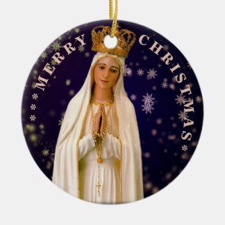 Frohe Weihnachten | Mary Jungfrau | KERAMIK Keramik Ornament