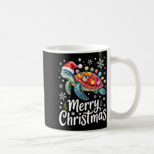 Frohe Weihnachten Meeresschildkröte Weihnachtslich Kaffeetasse