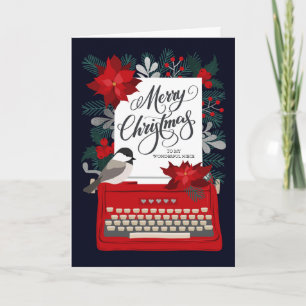 Frohe Weihnachten meine Nichte mit Vintage-Schreib Karte