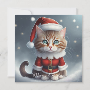 Frohe Weihnachten ~ Meow ^-^  Dankeskarte
