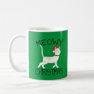Frohe Weihnachten Meowy - Lustige Weihnachten Kaffeetasse