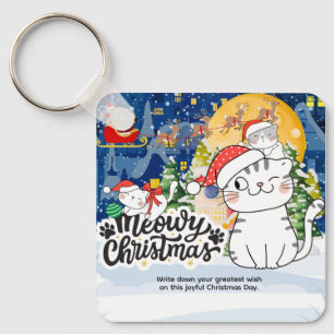 Frohe Weihnachten Miezeke Schlüsselanhänger