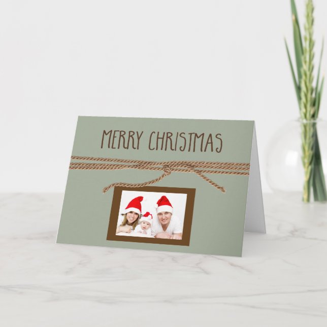 Frohe Weihnachten Mini-Foto (Vorderseite)