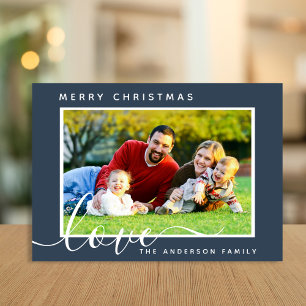Frohe Weihnachten Minimal Simple Family Foto